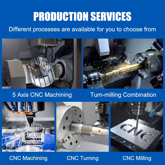OEM Custom Precision 5-осевой фрезерный станок с ЧПУ для обработки металла, алюминия, токарной обработки деталей